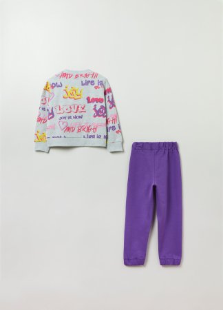 OVS GIRL3-10Y JOGGING L/S 2M 9-10 VIOLET 001822290 001822290