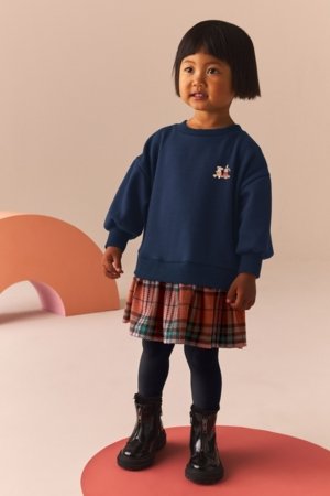 NEXT pikkade varrukatega kleit + retuusid, B39731 104-110 