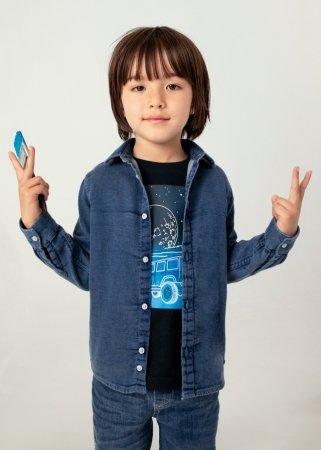 MAYORAL pikkade varrukatega särk 5G, tumedad, 4.112-80, 134 cm 