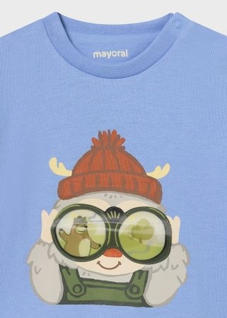 MAYORAL pikkade varrukatega t-särk 3D, sinined, 2.036-82, 92 cm 