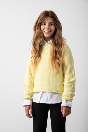 COCCODRILLO kampsun FABOLOUS GIRL JUNIOR, kollane, ZC5172101FGJ-004-146, 146 cm 
