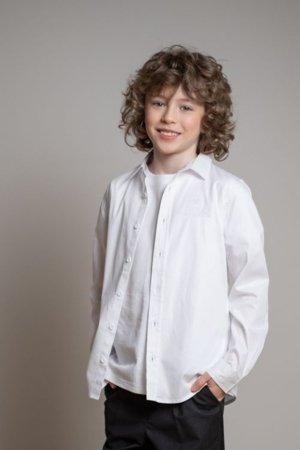 COCCODRILLO särk ELEGANT JUNIOR BOY, valge, cm 