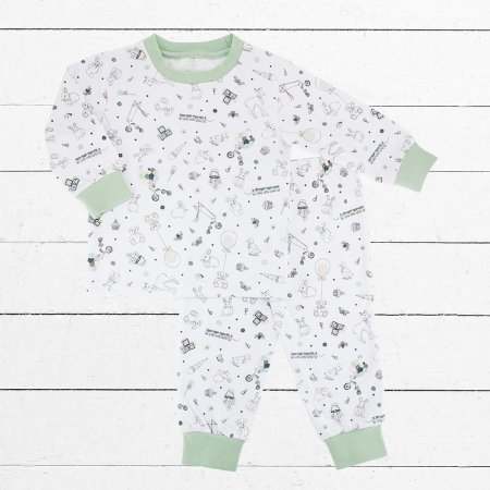 BABYBLOOMS Pidžaama Muffinid 2tk Cupcakes White/Green CCP20604