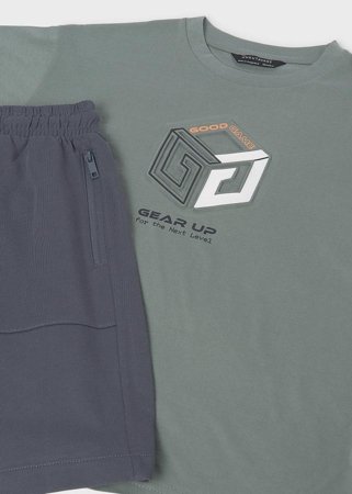 MAYORAL lühikeste varrukatega t-särk +lühikesed püksid, bayleaf, 6.690-43, 128  cm 