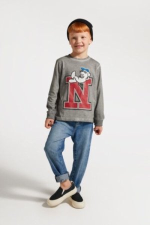 COCCODRILLO long sleeved t-shirt ACADEMY BOY KIDS, hallid, ZC4143102ABK-019-092, 92 cm 