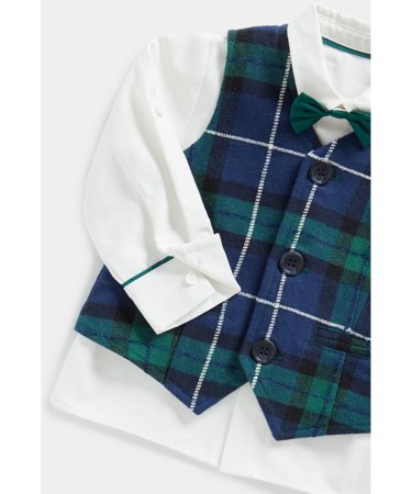 MOTHERCARE pikkade varrukatega särk, vest ja kikilips, FC684 635970