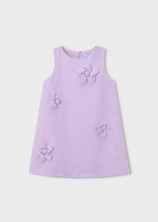 MAYORAL varrukateta kleit, mauve, 3.922-95, 140 cm 