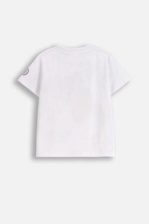 COCCODRILLO lühikeste varrukatega särk LICENCE BOY, valge, WC5143213LBD-001-122, 122 cm 