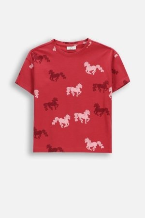 COCCODRILLO lühikeste varrukatega t-särk, punased, WC6143201GGK-017-110, 110 suurus 