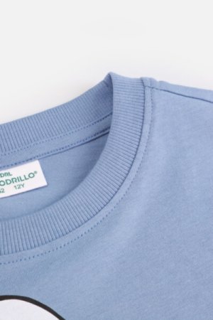 COCCODRILLO t-shirt EVERYDAY BOY A, sinised, ZC4143208VBA-014-152, 152 cm 