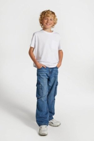 COCCODRILLO joggers JEANS COLLECTION BOY, tumesinised, ZC4123103JCB-015-164, 164 cm 