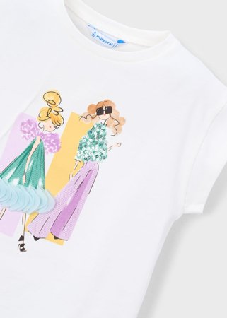 MAYORAL lühikeste varrukatega t-särk, natur-lake, 3.005-77, 104  cm 