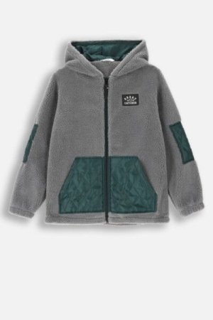 COCCODRILLO hooded pullover with zipper ACADEMY BOY JUNIOR, hall, ZC4132501ABJ-019-164, 164 cm 