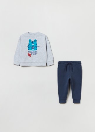 OVS BOY9-36M JOGGING L/S 2M 12-18 GREY 001848506 001848506