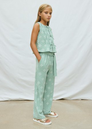 MAYORAL püksid, sage, 6.553-39, 128  cm 