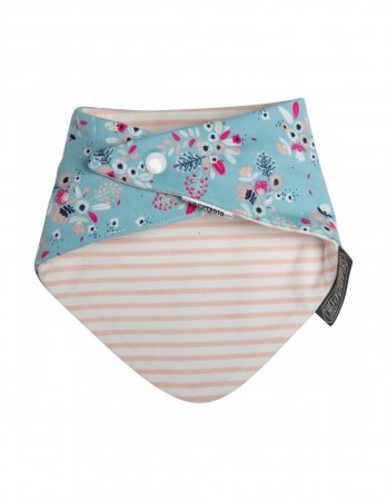 CHEEKY CHOMPERS närimisrätik kaela BOTANICAL BLOOM & MADE WITH LOVE, white/blue, 796 796