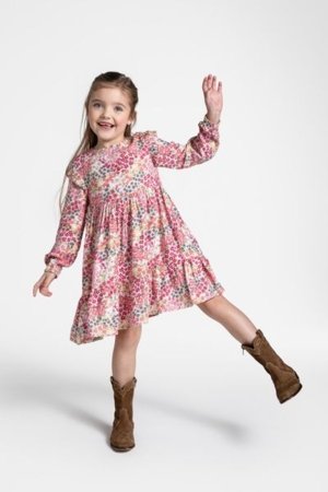 COCCODRILLO pikkade varrukatega kleit NOSTALGIC MEADOW GIRL KIDS, värv, WC5128101NGK-022-122, 122 cm 