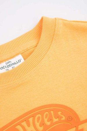 COCCODRILLO lühikeste varrukatega t-särk, oranžid, WC6143203LBD-006-110, 110 