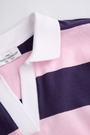 COCCODRILLO pikkade varrukatega polo särk, roosad, cm 