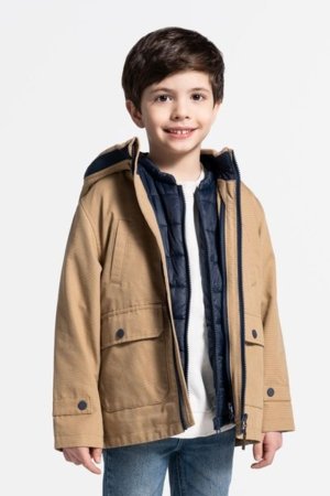COCCODRILLO jope OUTERWEAR BOY KIDS, kreemjas, WC5152401OBK-002-122, 122 cm 