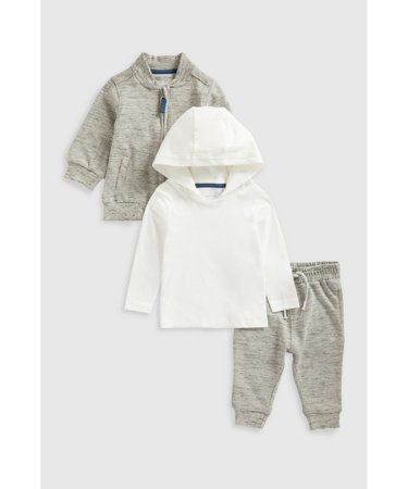MOTHERCARE nööpidega kampsun, püksid ja t-särk, JL300 