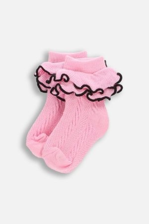 COCCODRILLO socks, pink, WC6382201SOG-007-033, 33/36 size 