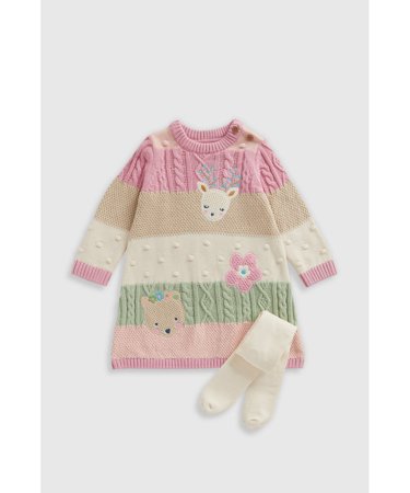 MOTHERCARE pikkade varrukatega kleit ja sukkpüksid, JL524 116 