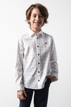 COCCODRILLO pikkade varrukatega särk BACK TO SCHOOL BOY, valge, WC5136101BSB-001-164, 164 cm 