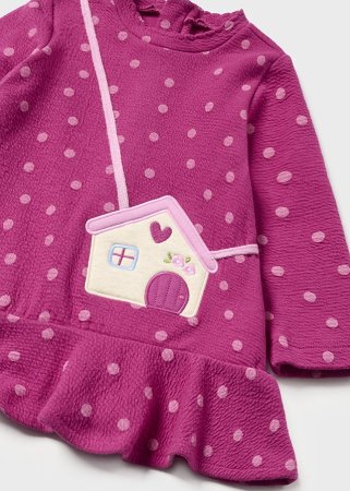 MAYORAL pikkade varrukatega kleit 4L, magenta, 2991-76 2991-76