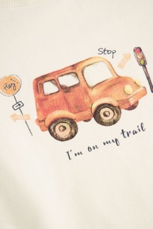 COCCODRILLO lühikeste varrukatega t-särk, beež, suurus 