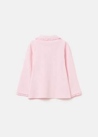 OVS pikkade varrukatega polo särk, roosa, , 001967796 