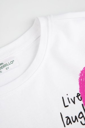 COCCODRILLO pikkade varrukatega t-särk, valged, cm 