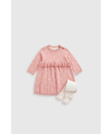 MOTHERCARE kleita ar garām piedurknēm un zeķubikses, IF353 86 