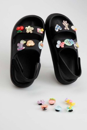 COCCODRILLO sandaalid, mustad, WC6208102SHG-021-030, 30/031 suurus 