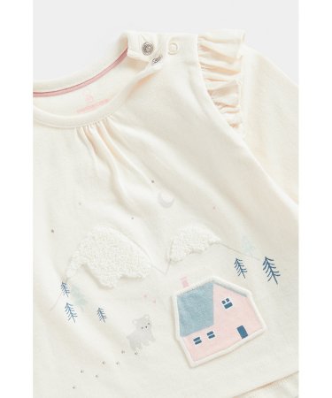 MOTHERCARE pikkade varrukatega t-särk  gab. ja püksid  gab. , tk., FE005  