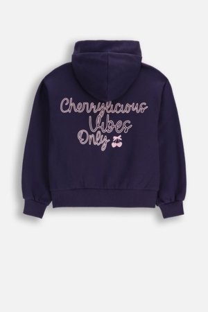 COCCODRILLO kapuutsiga tõmblukuga pusa, tumesinine, cm 