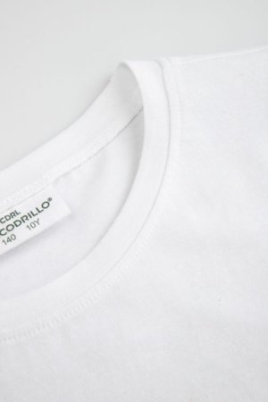 COCCODRILLO lühikeste varrukatega t-särk, valged, cm 