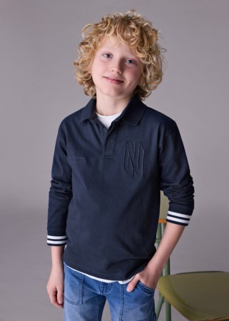 MAYORAL pikkade varrukatega polosärk, navy, 7.101-58, 16 cm 