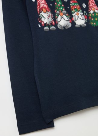 OVS Pikkade varrukatega ja kõrge kraega T-särk, tumesinised, 140 cm, 002161187 