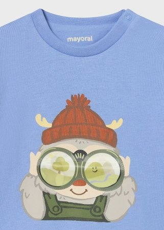 MAYORAL pikkade varrukatega t-särk 3D, sinined, 2.036-82, 92 cm 
