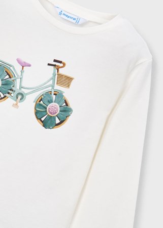 MAYORAL pikkade varrukatega t-särk, natural, 3.019-12, 98  cm 