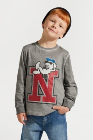COCCODRILLO long sleeved t-shirt ACADEMY BOY KIDS, hallid, ZC4143102ABK-019-092, 92 cm 