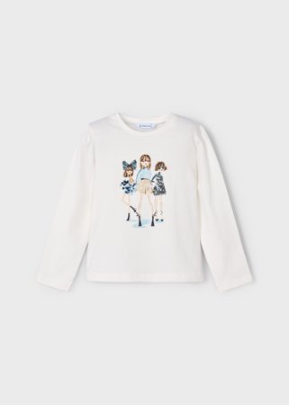 MAYORAL kleit, cream-navy, 4.011-93, 10 cm 
