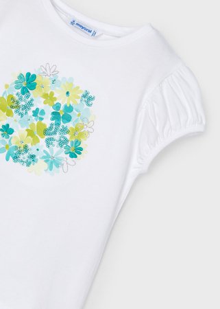 MAYORAL lühikeste varrukatega t-särk + seelik 6E, anise, 3953-32 