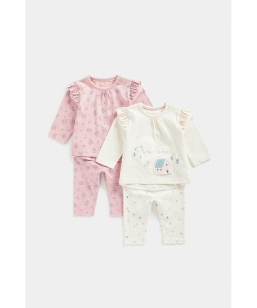 MOTHERCARE pikkade varrukatega t-särk  gab. ja püksid  gab. , tk., FE005  