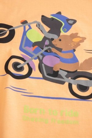 COCCODRILLO lühikeste varrukatega t-särk, oranžid, WC6143202HBK-005-116, 116 suurus 