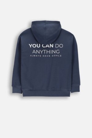 COCCODRILLO kapuutsiga tõmblukuga pusa, sinine, cm 