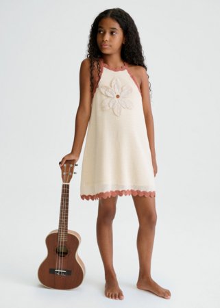 MAYORAL varrukateta kleit, bone, 6.911-34, 157  cm 