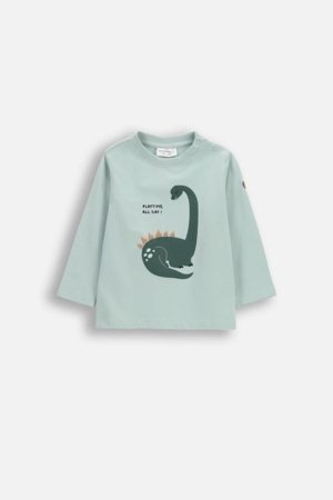 COCCODRILLO pikkade varrukatega t-särk, rohelised, WC6143103HBN-031-080, 80 suurus 