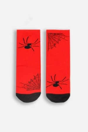 COCCODRILLO socks SOCKS BOY, punased, ZC4382215SOB-009-030, 30/33 cm 